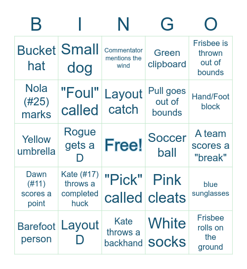 Ultimate YCC Bingo Card