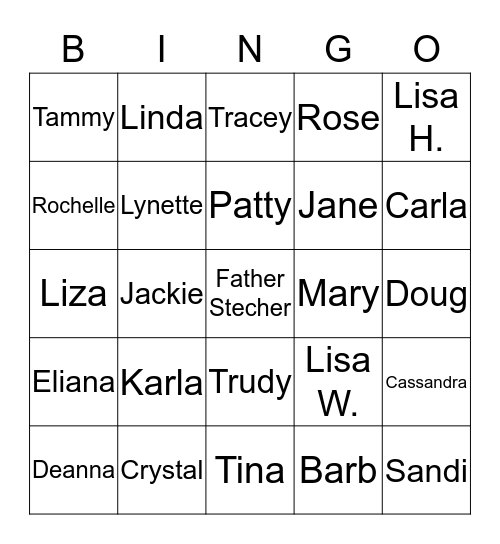 SH Christmas Bingo Card