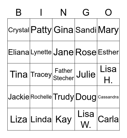 SH Christmas Bingo Card