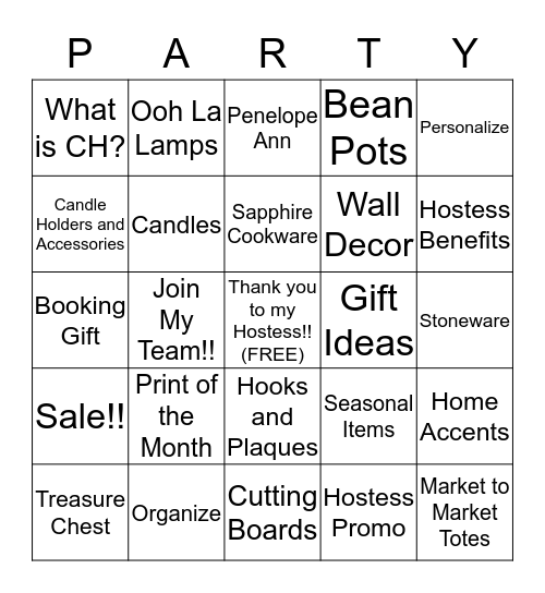 Celebrating Home!!! Bingo Card