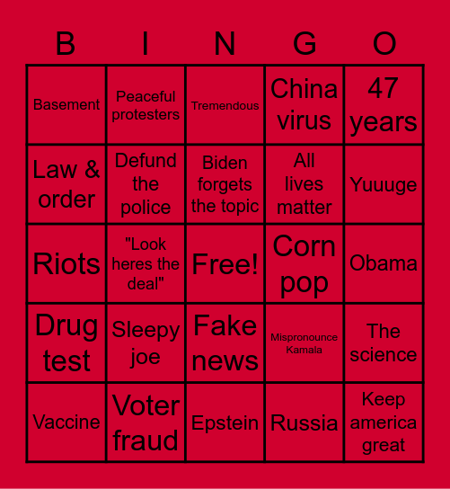 You know... the thing Bingo Card