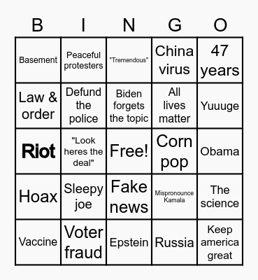 You know... the thing Bingo Card
