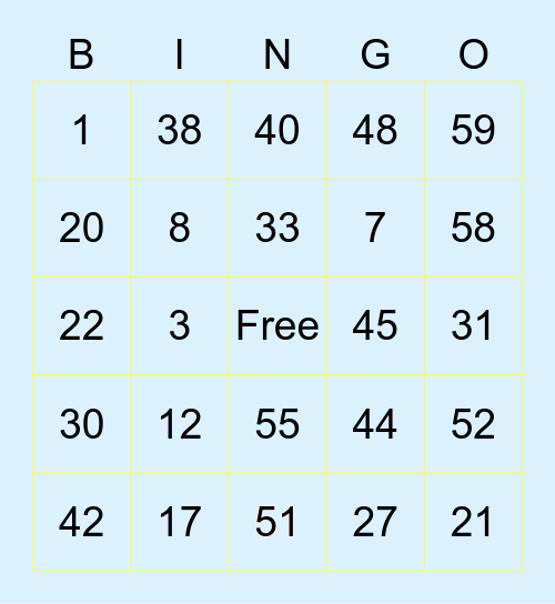 CHANTY'S BABY SHOWER Bingo Card