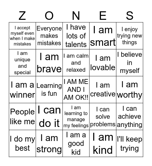 INNER COACH  Bingo Card