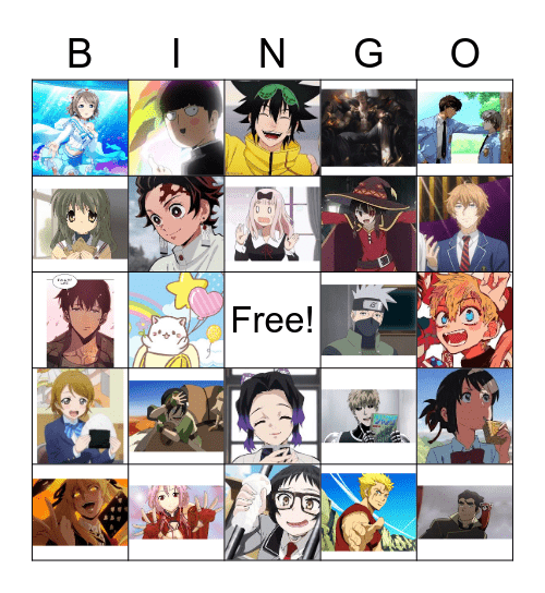 Faves Bingo Card