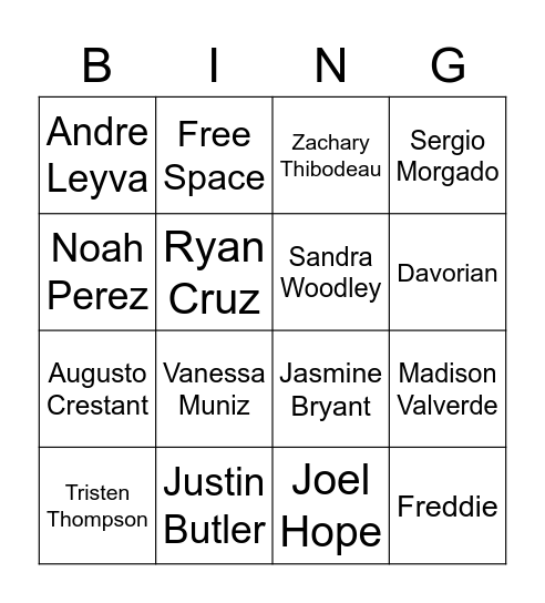 RDH BINGO Card