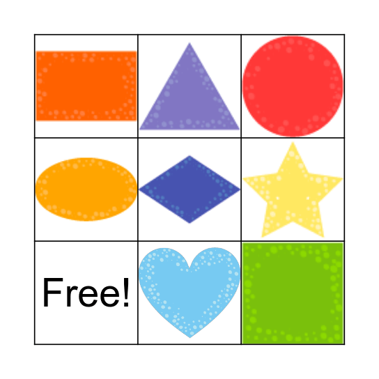 Shapes Bingo Card