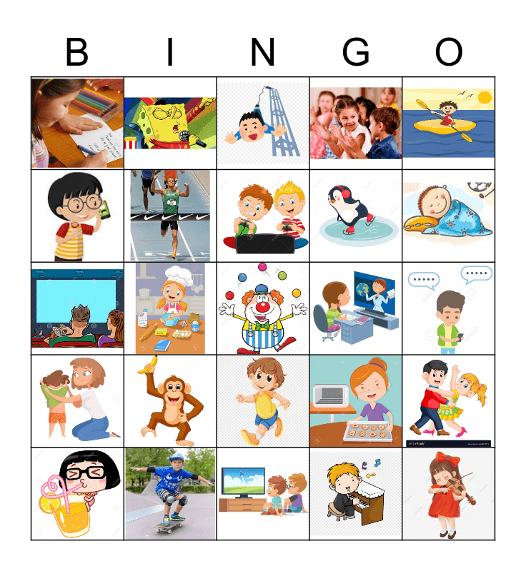 ...ing Bingo Card