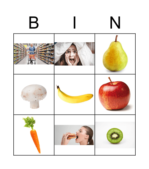 Fruits & légumes Bingo Card