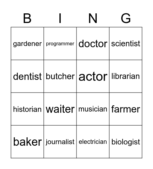 Stalin's Bingo Card