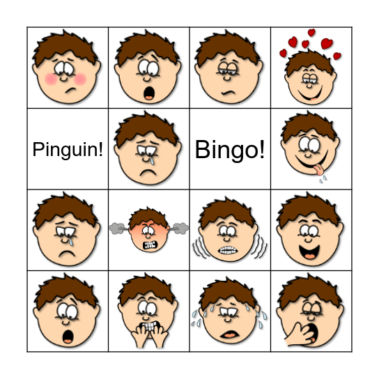 Emotionen Bingo Card