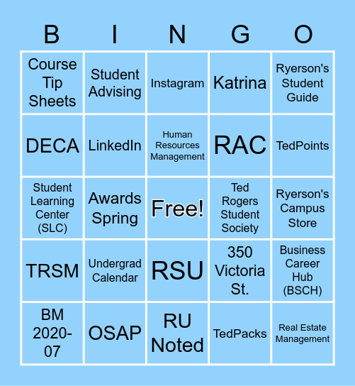 Icebreaker Bingo Card