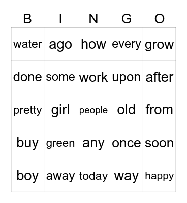 wonders unit 2 Bingo Card