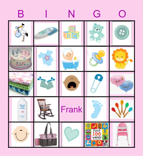 BABY SHOWER Bingo Card