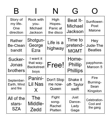 ST JUDE Bingo Card