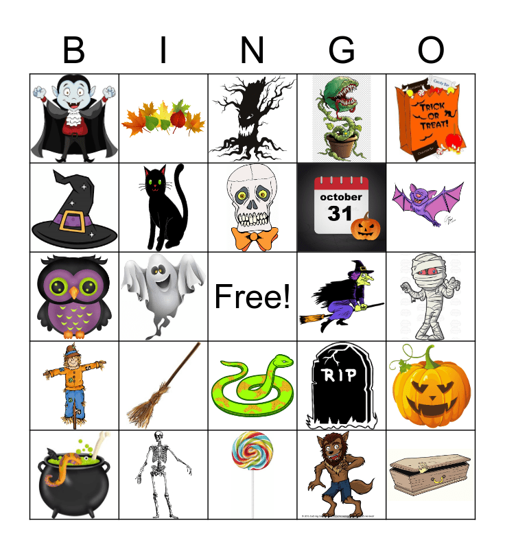 HALLOWEEN Bingo Card