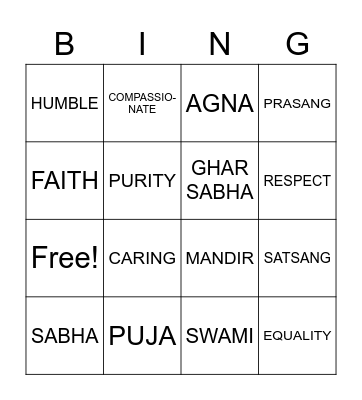 BALIKA HANGOUT Bingo Card