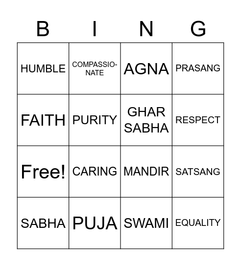 BALIKA HANGOUT Bingo Card