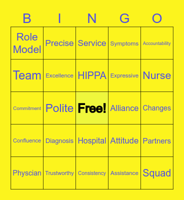 Dream Team Customer Service Week Bingo Card
