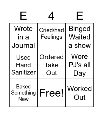 E4E Bingo Card