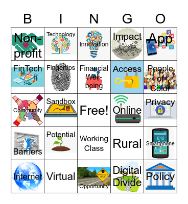 FinTech Summit Session Bingo Card