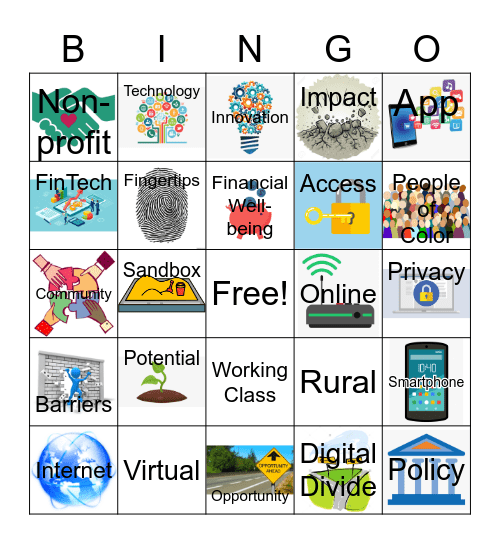 FinTech Summit Session Bingo Card
