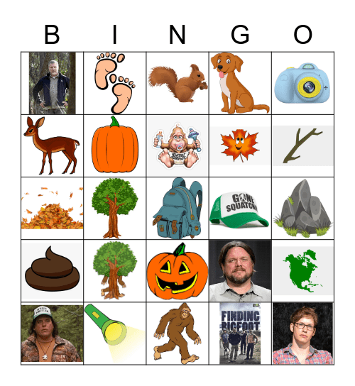 BIGfoot Bingo Card