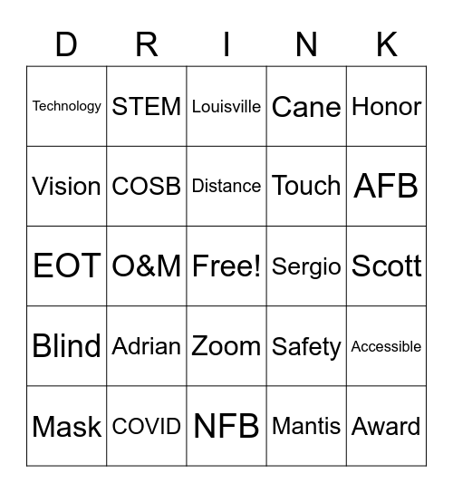 APH Annual Meeting BINGO Card