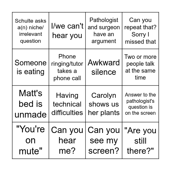 Bingo Card