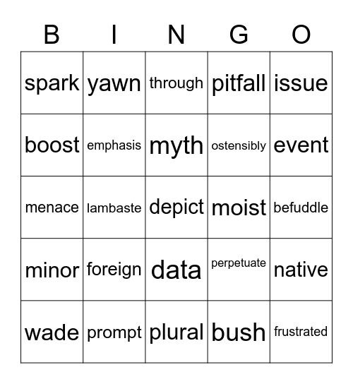 ayu hadid Bingo Card