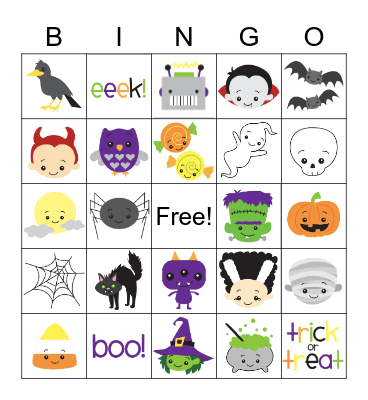 Halloween Bingo Card