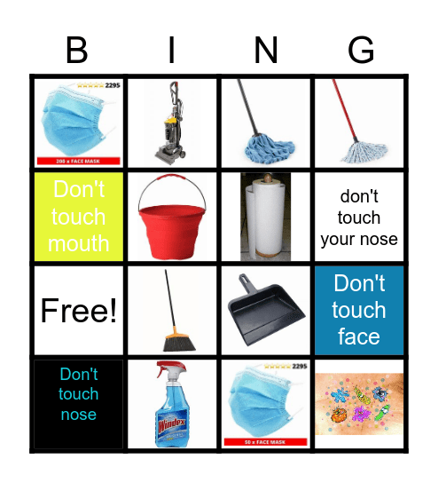 cleaning Bingo Card