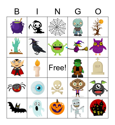 Halloween Bingo Card