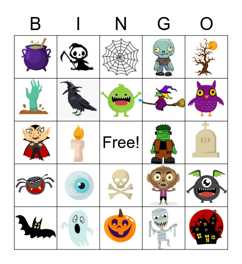 Halloween Bingo Card
