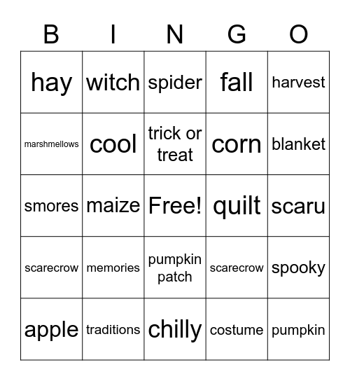 OMS BINGO Card