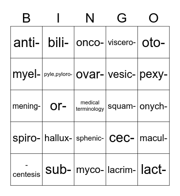 DEAN VAUGHN LESSON 5 Bingo Card
