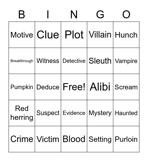 AAAAAAAAAA Bingo Card