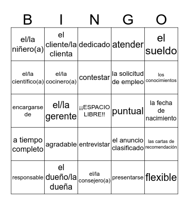 S3PAP Capítulo 5-1 Bingo Card