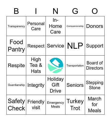 Seniors First Bingo! Bingo Card