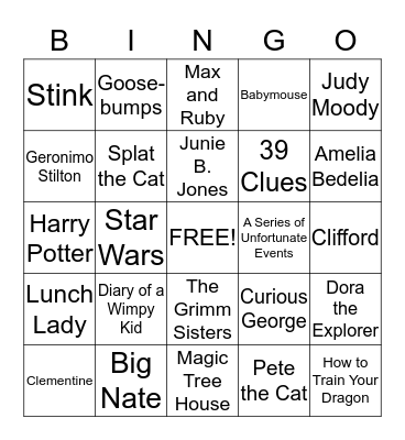 Book Bingo Card