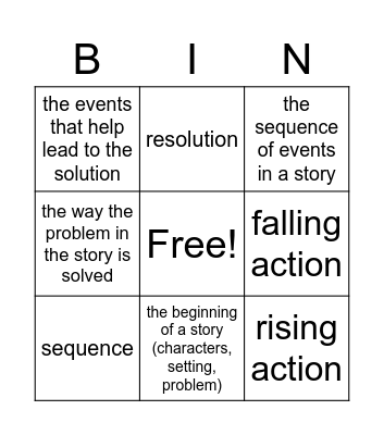 PLOT Bingo Card