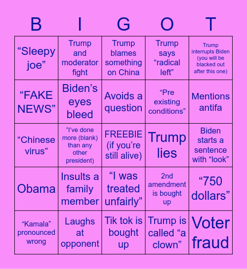 Fat vs fit old man v2 Bingo Card