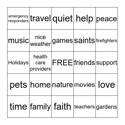 Bingo Card