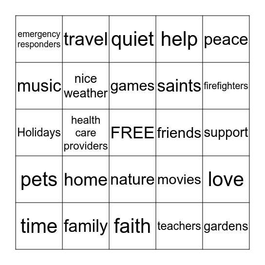 Bingo Card