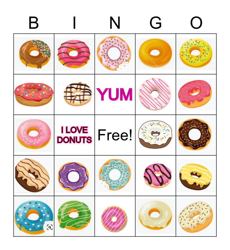 Donut Bingo Free Printable