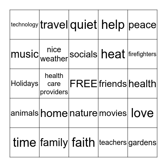 Bingo Card