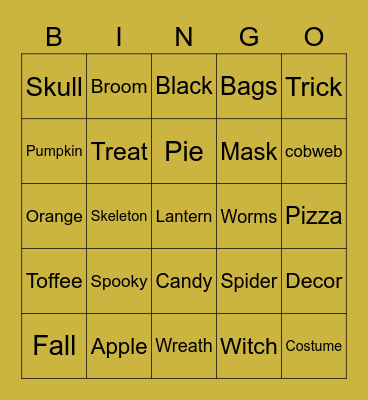 Halloween Bingo 🎃 Bingo Card
