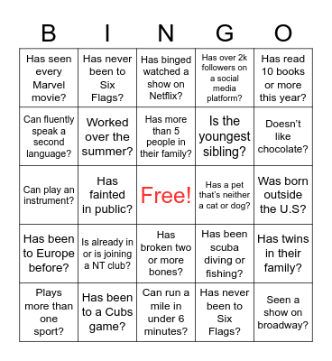 CAN YOU FIND SOMEONE IN ADVISORY? Bingo Card