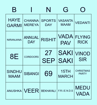 SIBANGI TURNS 4TEEN Bingo Card