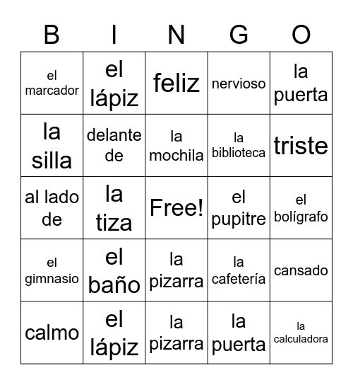 Quiz 4 Loteria Bingo Card